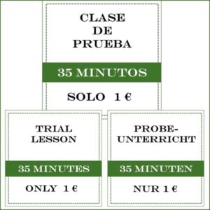 Clase de prueba - Probeunterricht - Trial lesson